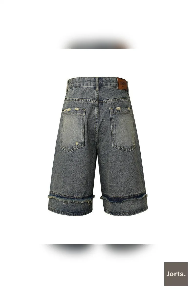 Retro Y2K Multi-Pocket Straight-Leg Denim Pants