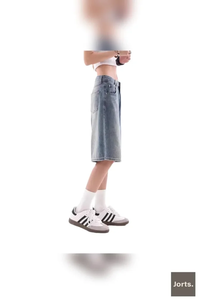 Iconic Women’s Baggy Denim Shorts – Y2K Street Style